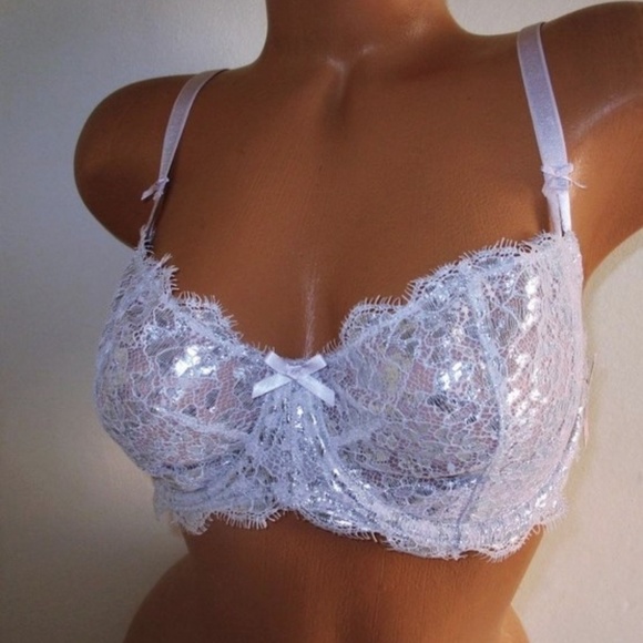Victoria's Secret Other - Dream Angels Unlined Push Up Bra pink Silver 32C